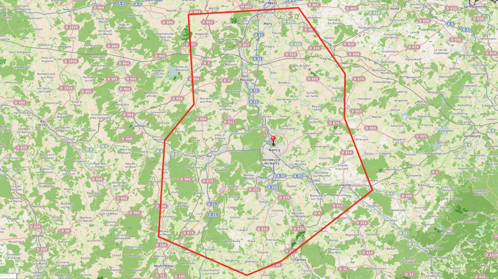 Zone d'intervention